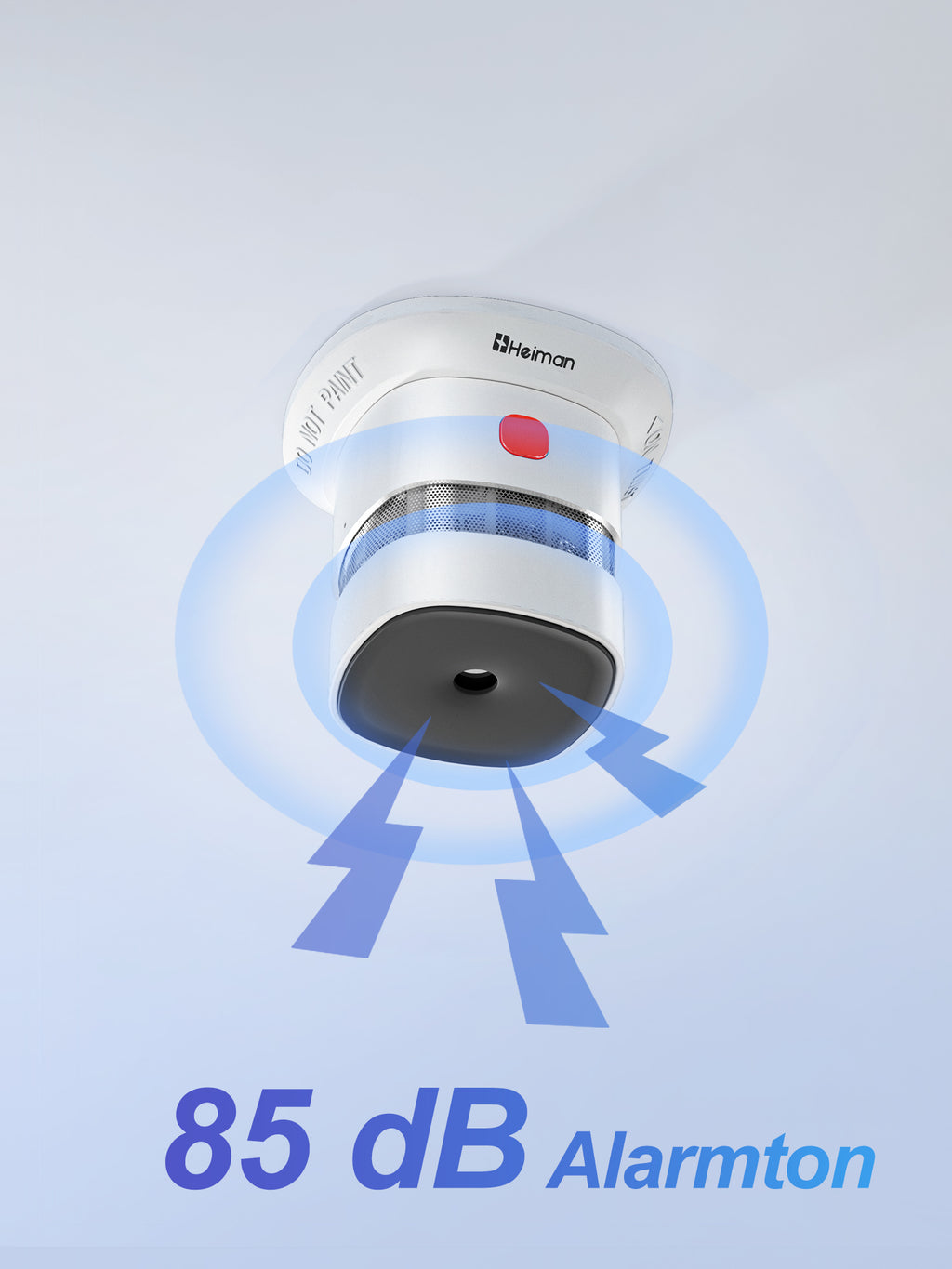 Detectores de Humo HEIMAN, Detector de Humo Interconectado a Pilas, Certificado UL 2034 5th, Alarma CO Inalámbrica Pequeña Mini para Hogar Alquiler Apartamento/C1-R 1 Pack