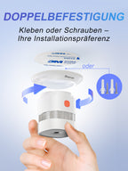 Detectores de Humo HEIMAN, Detector de Humo Interconectado a Pilas, Certificado UL 2034 5th, Alarma CO Inalámbrica Pequeña Mini para Hogar Alquiler Apartamento/C1-R 1 Pack
